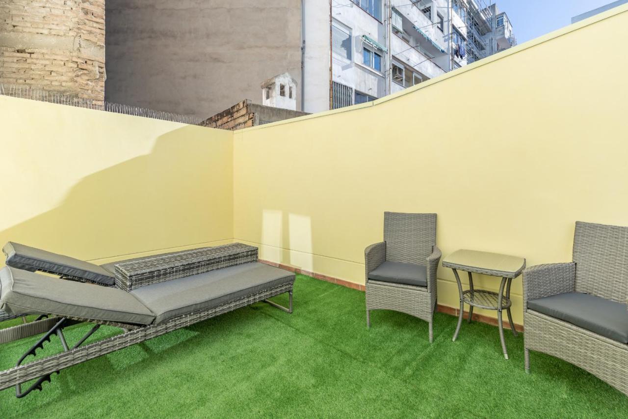 Gorgeous Apt With A Large Private Terrace Valencia Buitenkant foto